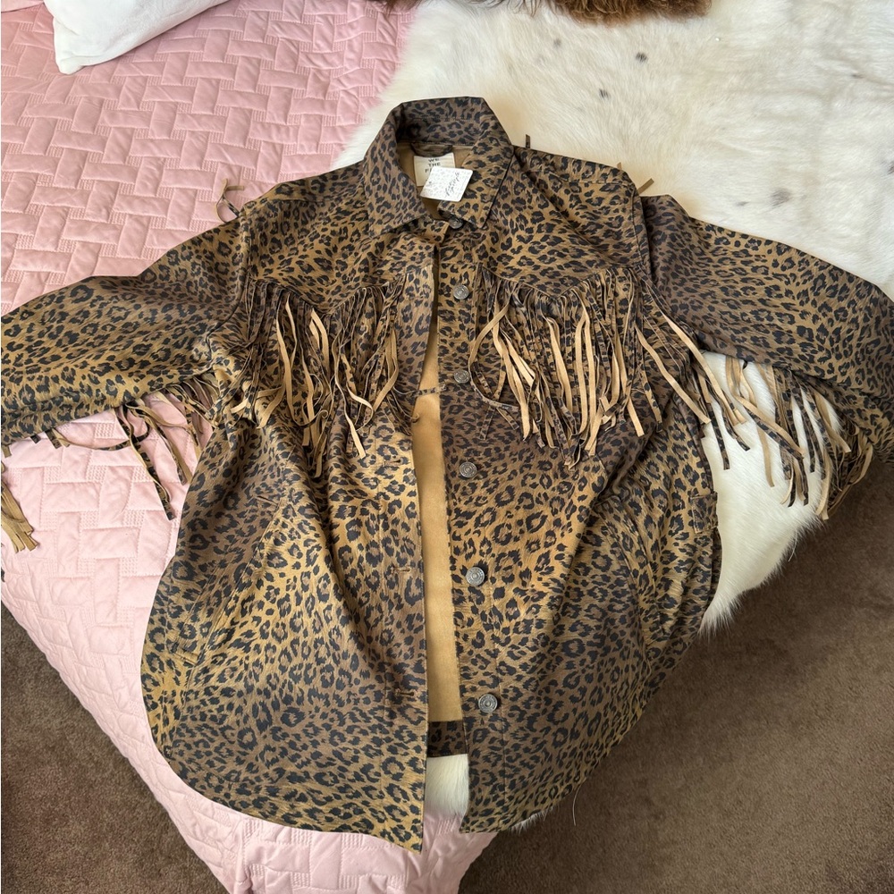 Free People We The Free Leopard Print Jacket